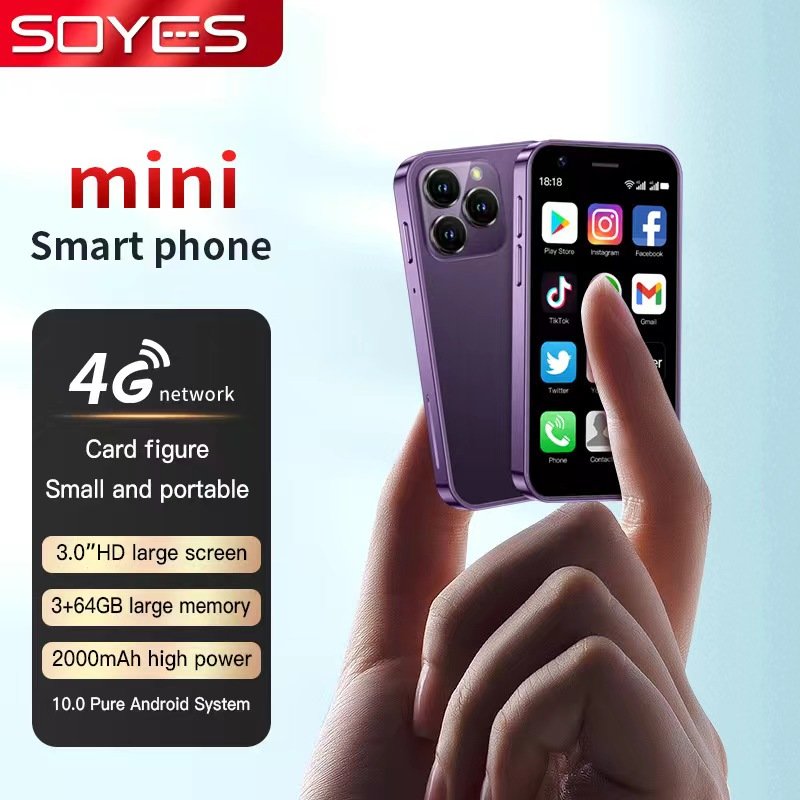 New XS16 3 Inch cheap Mobile Phone Android 10 Big Battery 2000mAH 3G&4G LTE 64GB Mini Smartphone Android Cellphone Smart Phone